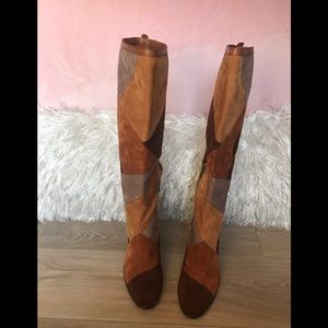 Frye Claude Patchwork Suede women’s Boots